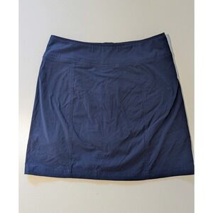 Royal Robbins Discovery Skort Womens 4 Navy Blue Hiking Outdoor Travel Skirt